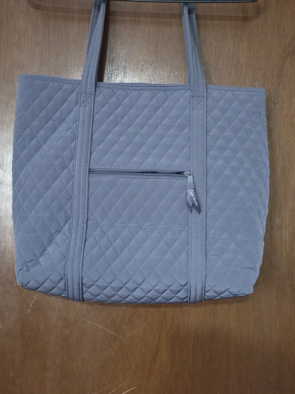 Vera Bradley Quilted Light Gray Tote Bag
